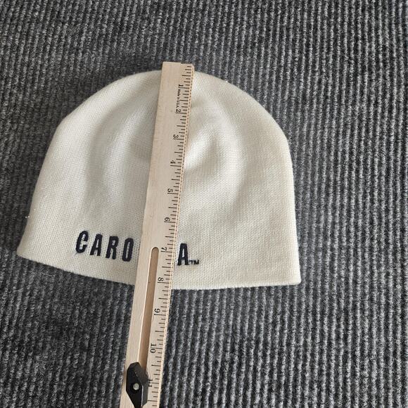 North Carolina Tar Heels Hat Beanie Mens White Blue Knit College Basketball - Picture 5 of 6